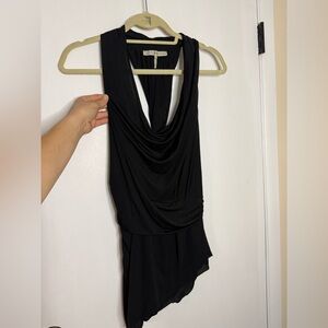 Halston Heritage Black Sleeveless Blouse